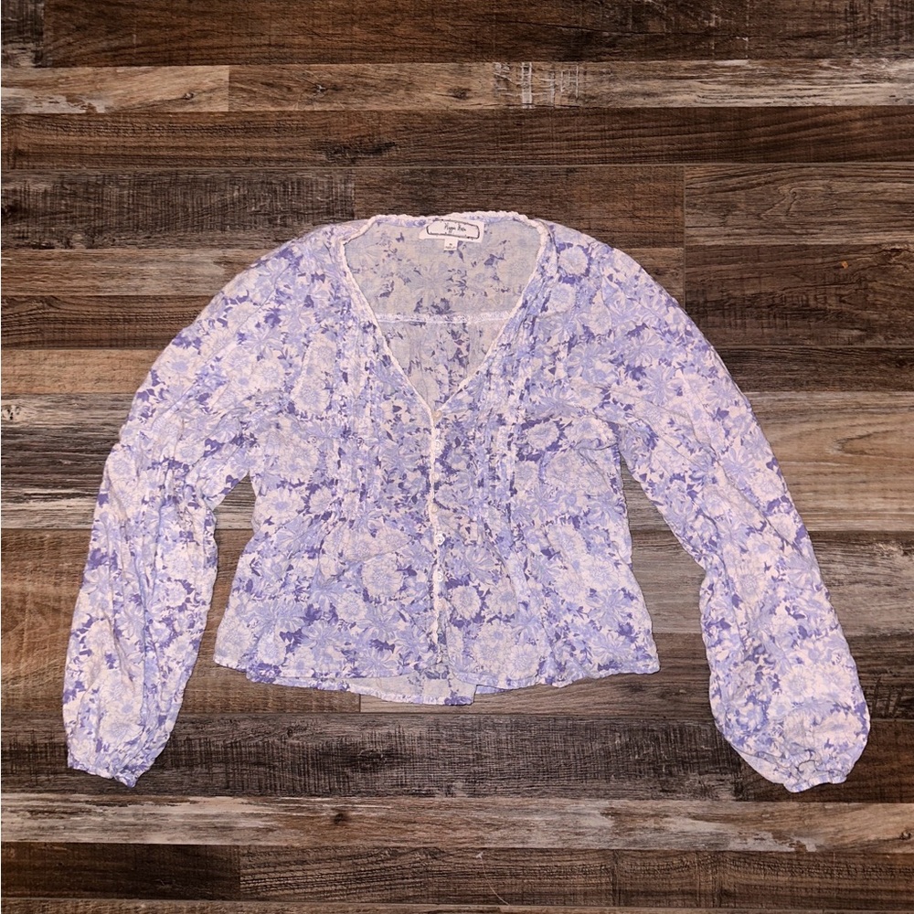 Hippie Rose Floral Print Blouse